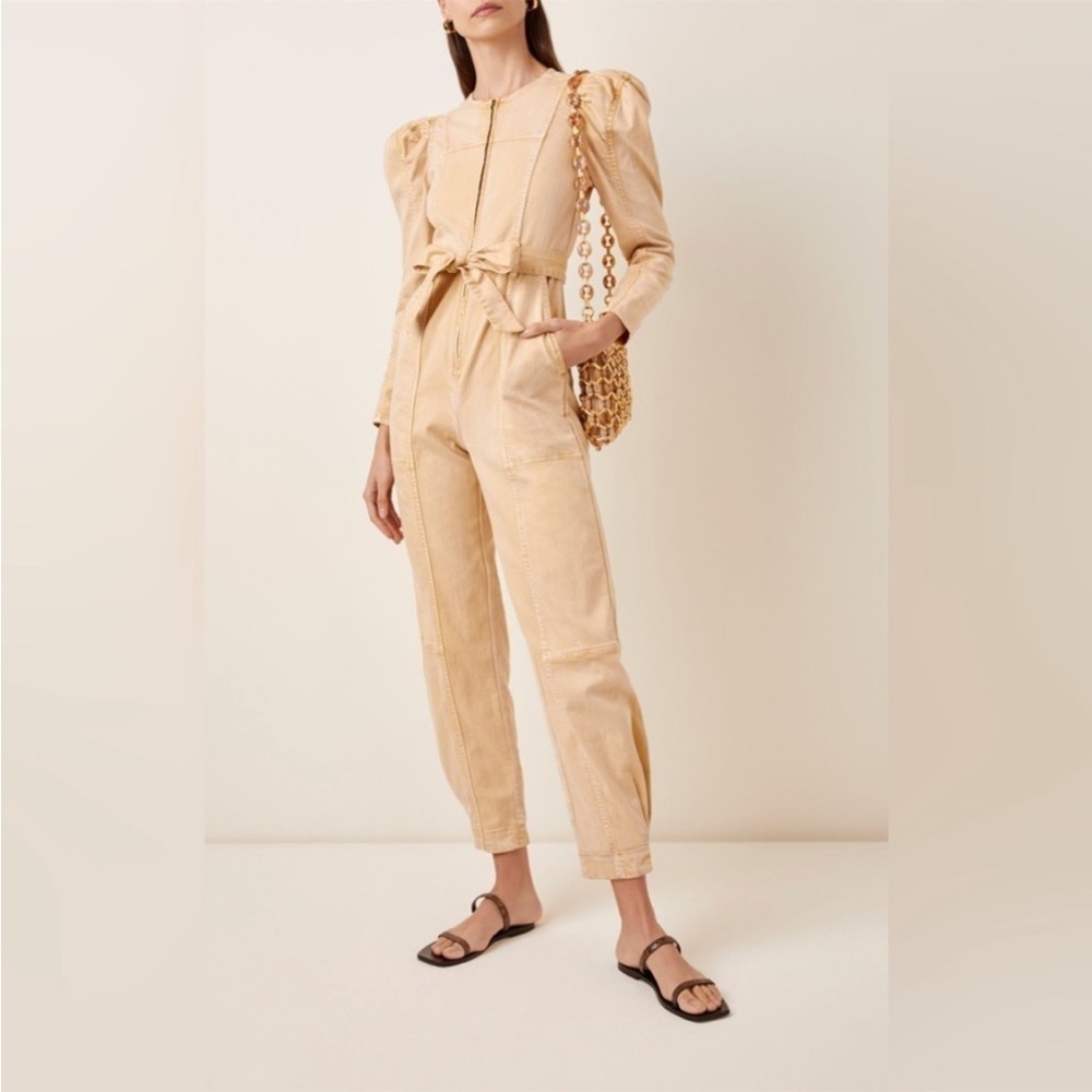 NWT Anthropologie X Mare Mare | Puff Long Sleeve Jumpsuit size Small.